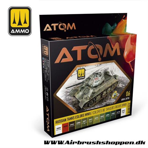 ATOM - 20705 Russian Tanks ColorsS WWII Set 12 x 20ml